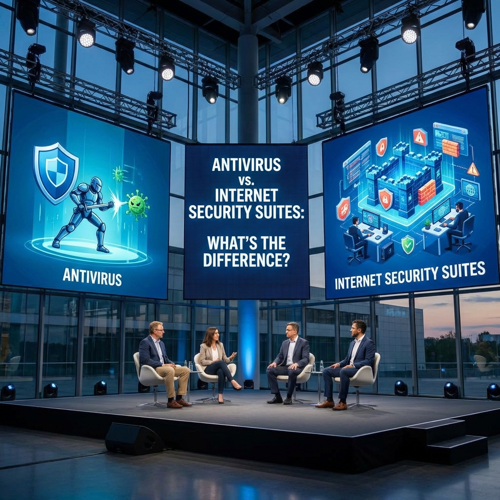 Antivirus vs. Internet Security Suites: What's the Difference? Guide Antivirus vs. Internet Security Suites: What's the Difference? - Complete Guide